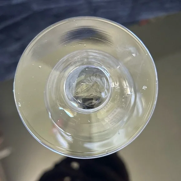 Set of 4 Mid- Century Etched Footed Floral Ice Tea/Water Glasses - Picture 8 of 11